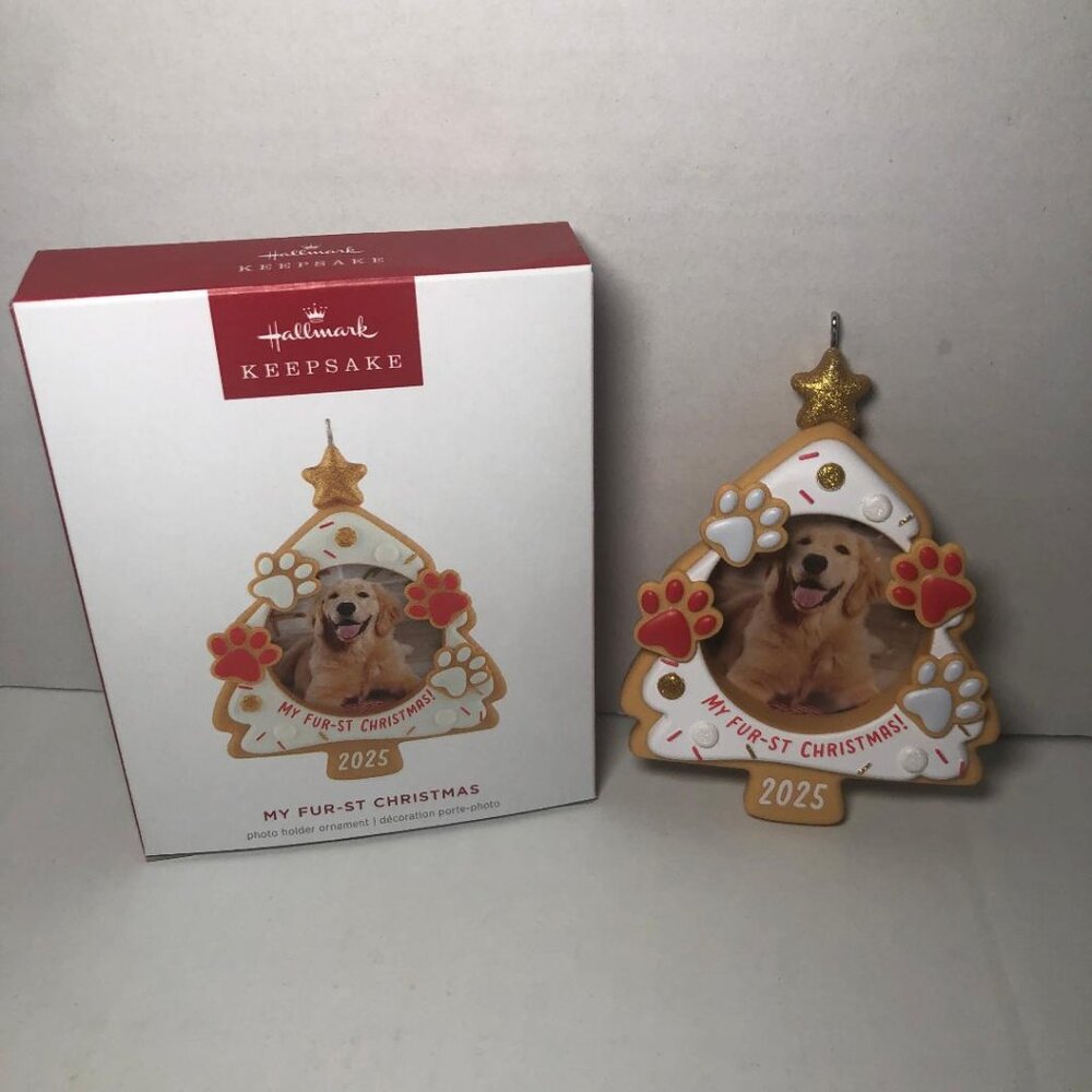 My Fur-st Christmas, Photo Holder  2025 Hallmark Keepsake Christmas Ornament Dog
